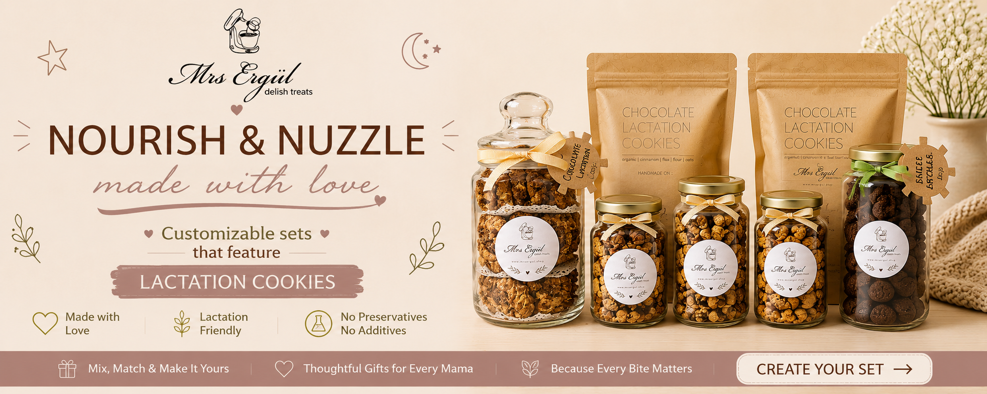 Chocolate Lactation Cookies Gift Sets